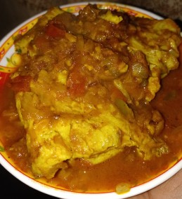 Omelette curry recipe